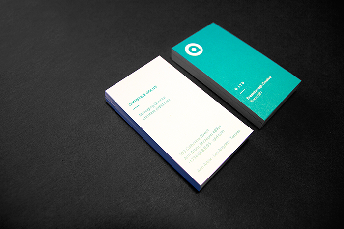 business card Corporate Design minimalist color