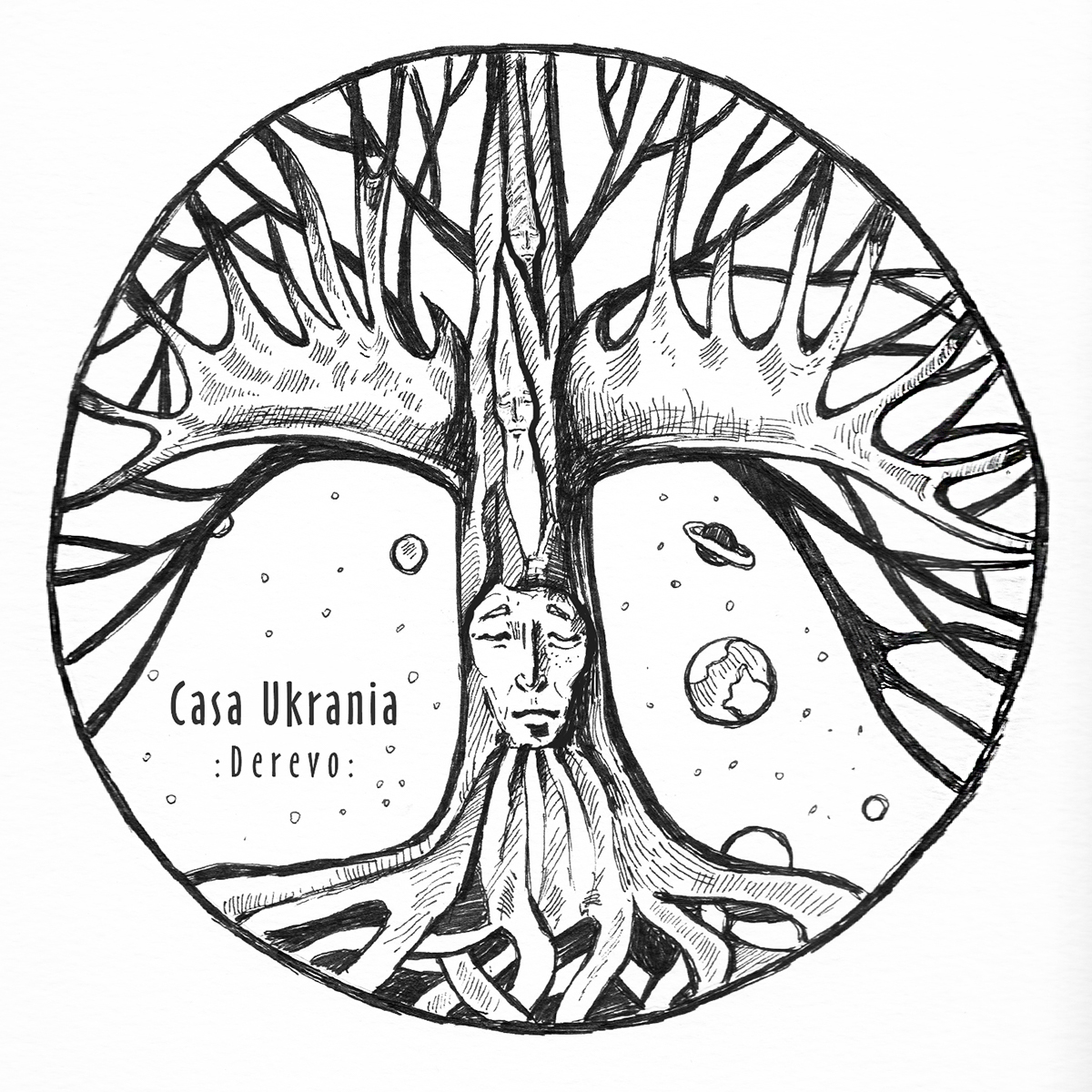 Tree  irish Celtic sleep cover roots circle forest wood horns branch wisdom world