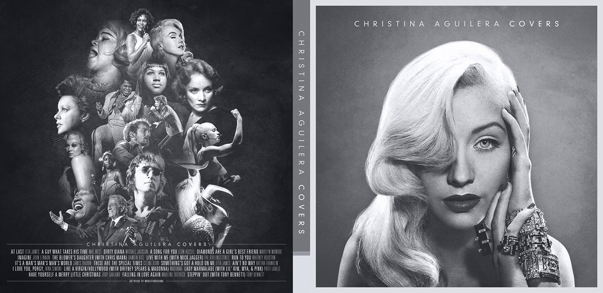 Christina Aguilera xtina Christina aguilera covers Marilyn Monroe marlene dietrich madonna Michael Jackson whitney houston album covers CD cover