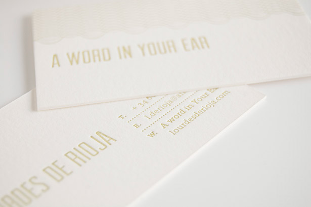 Business Cards letterpress silkscreen