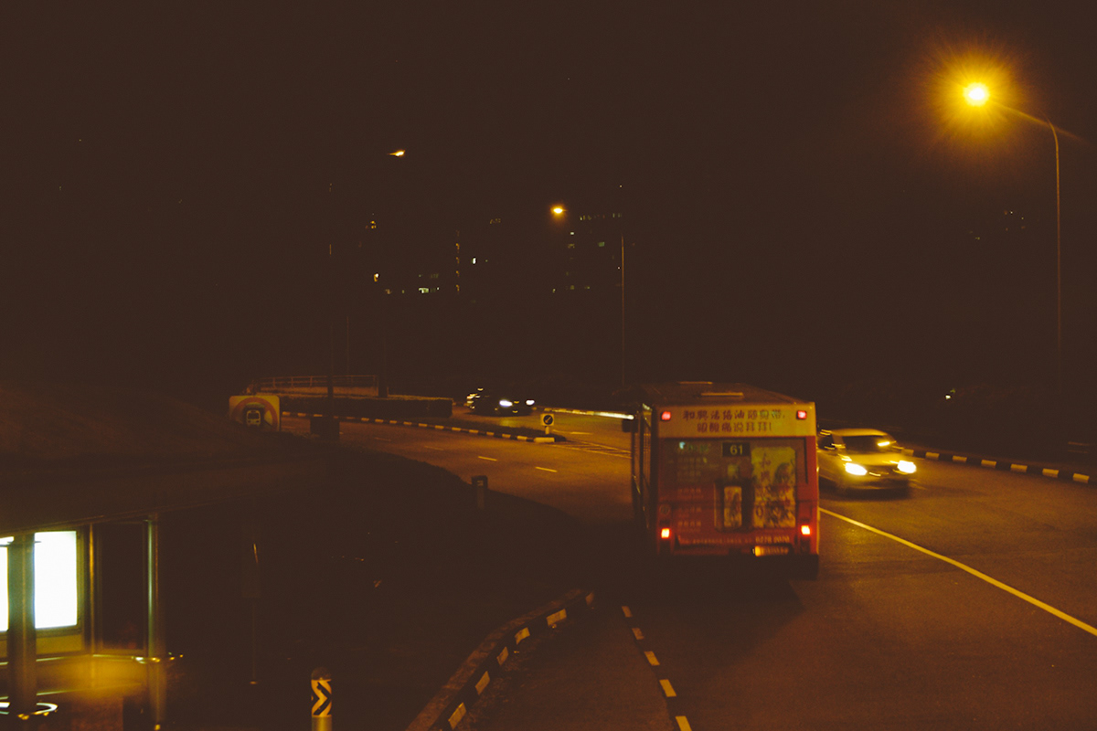 bus public transport Transport public deck Street night Scenes singapore sg Travel city