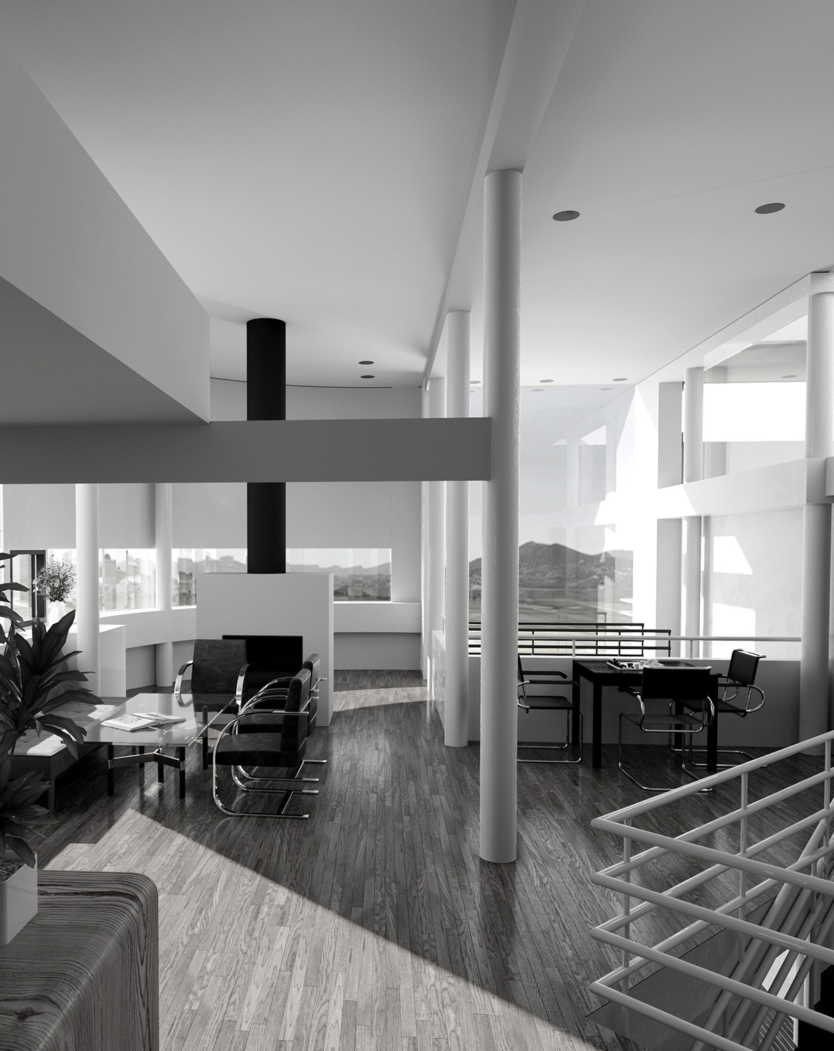 #Saltzman #Meier #architecture #interior #CG #visualization 