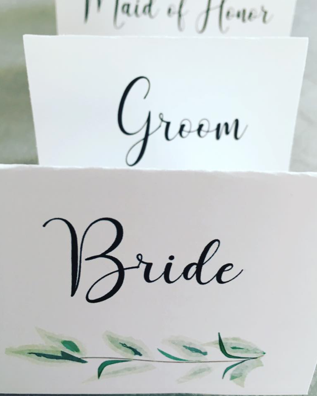 Placecards namecards ILLUSTRATION 