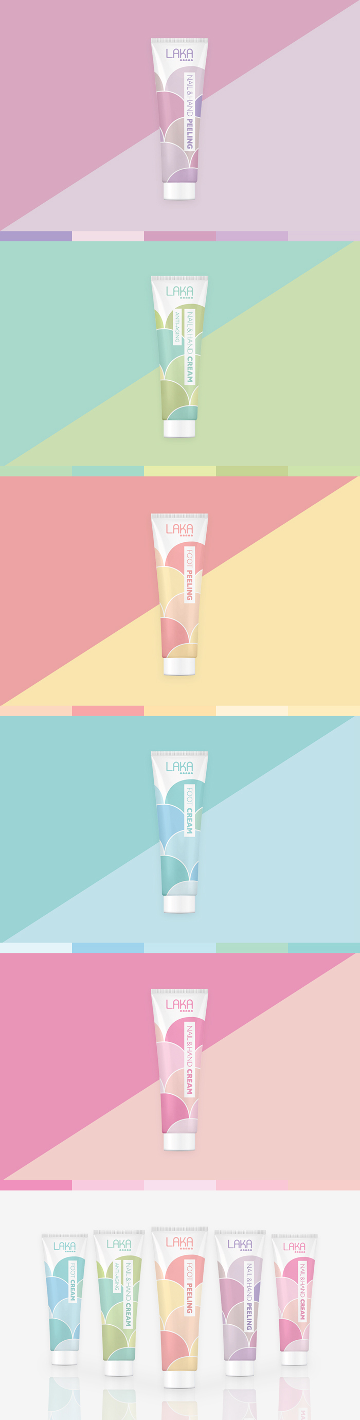 hand cream cream line cosmetics laka color palette skin care