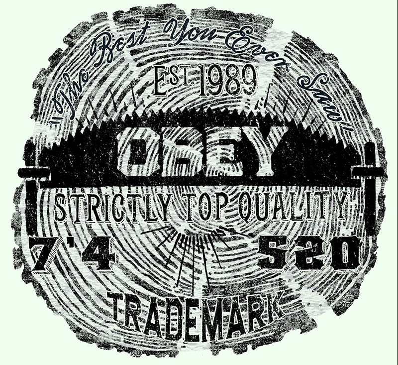 OBEY Tree Rings SAW vintage