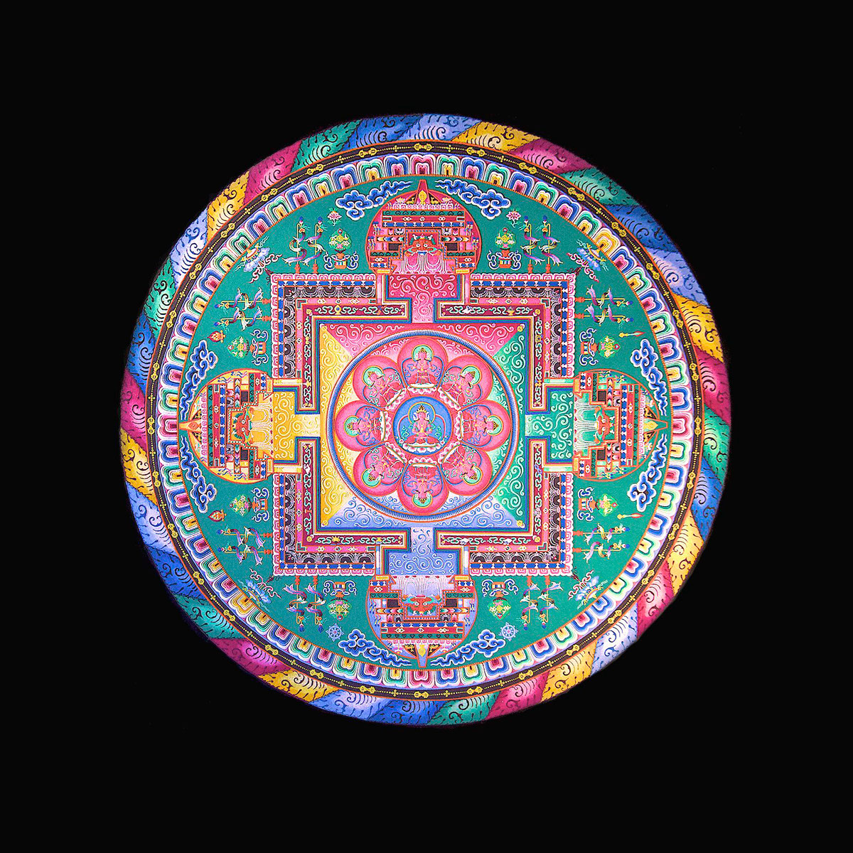 sand sculpture Tibetan Mandala