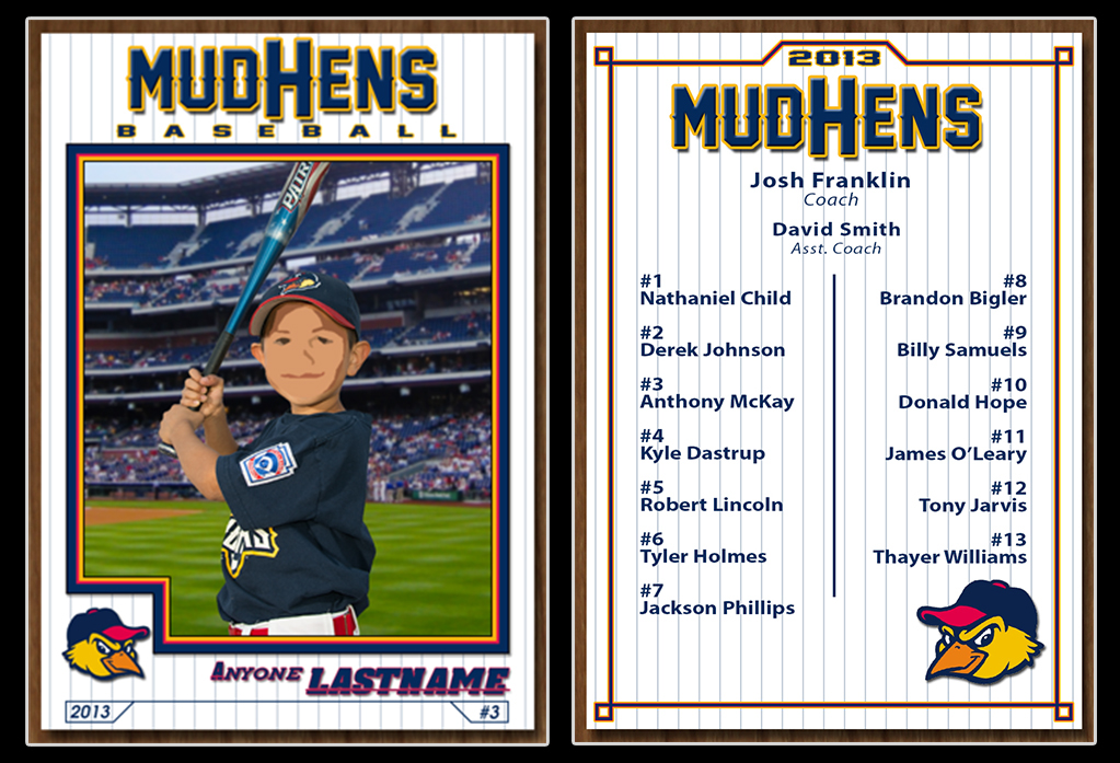 Topps Baseball Card Photoshop Template HQ Printable Documents