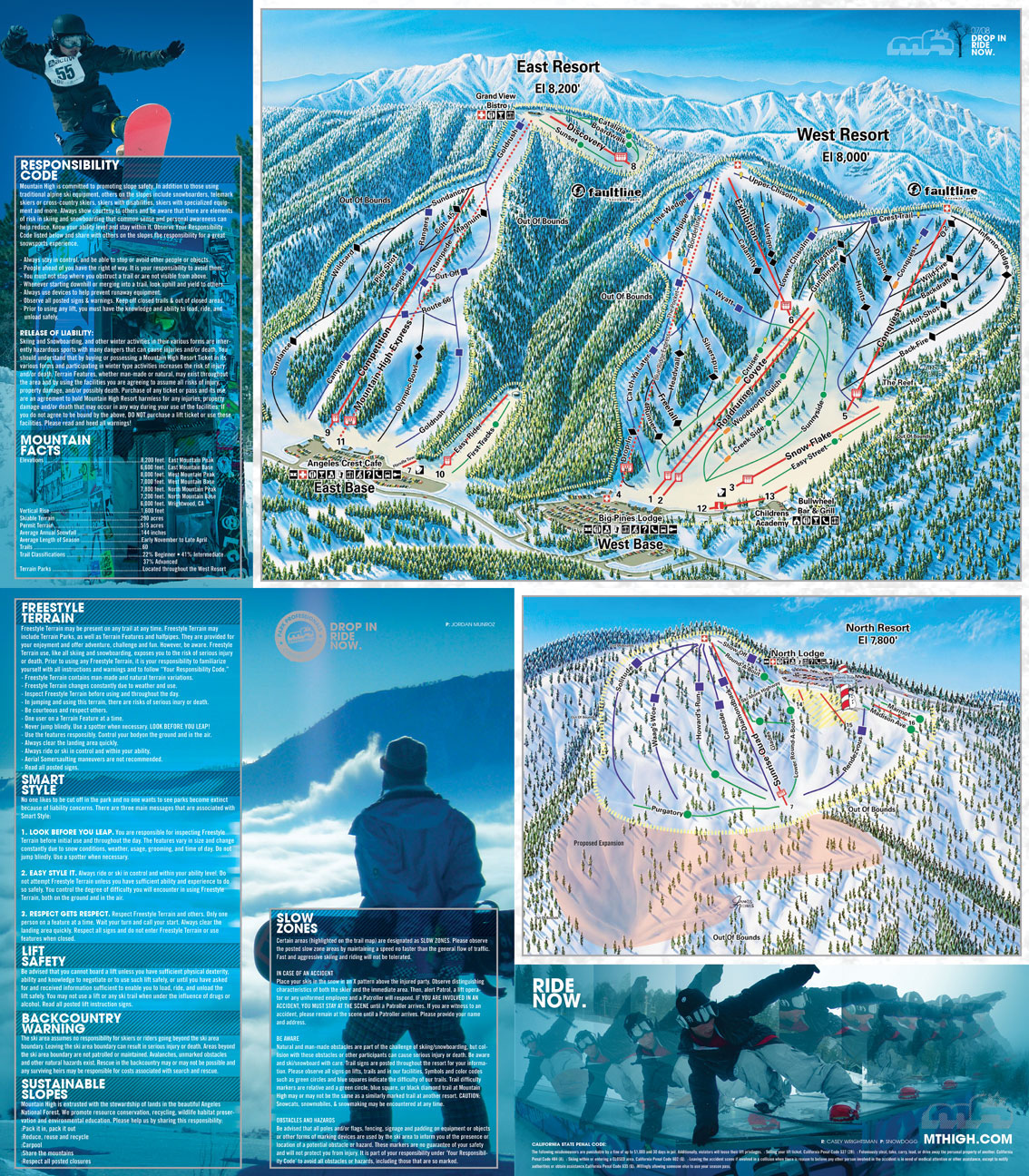 Mountain High brochure Snowboarding