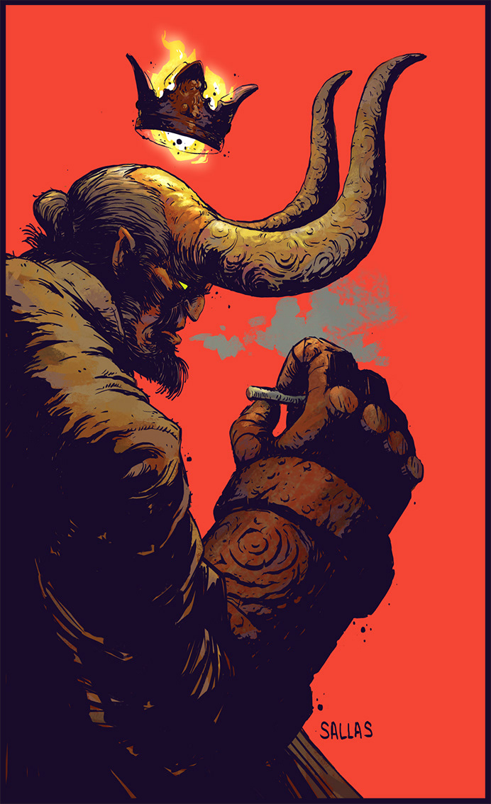 Hellboy movie hell boy comic comicbook darkhorse sallas fanart poster