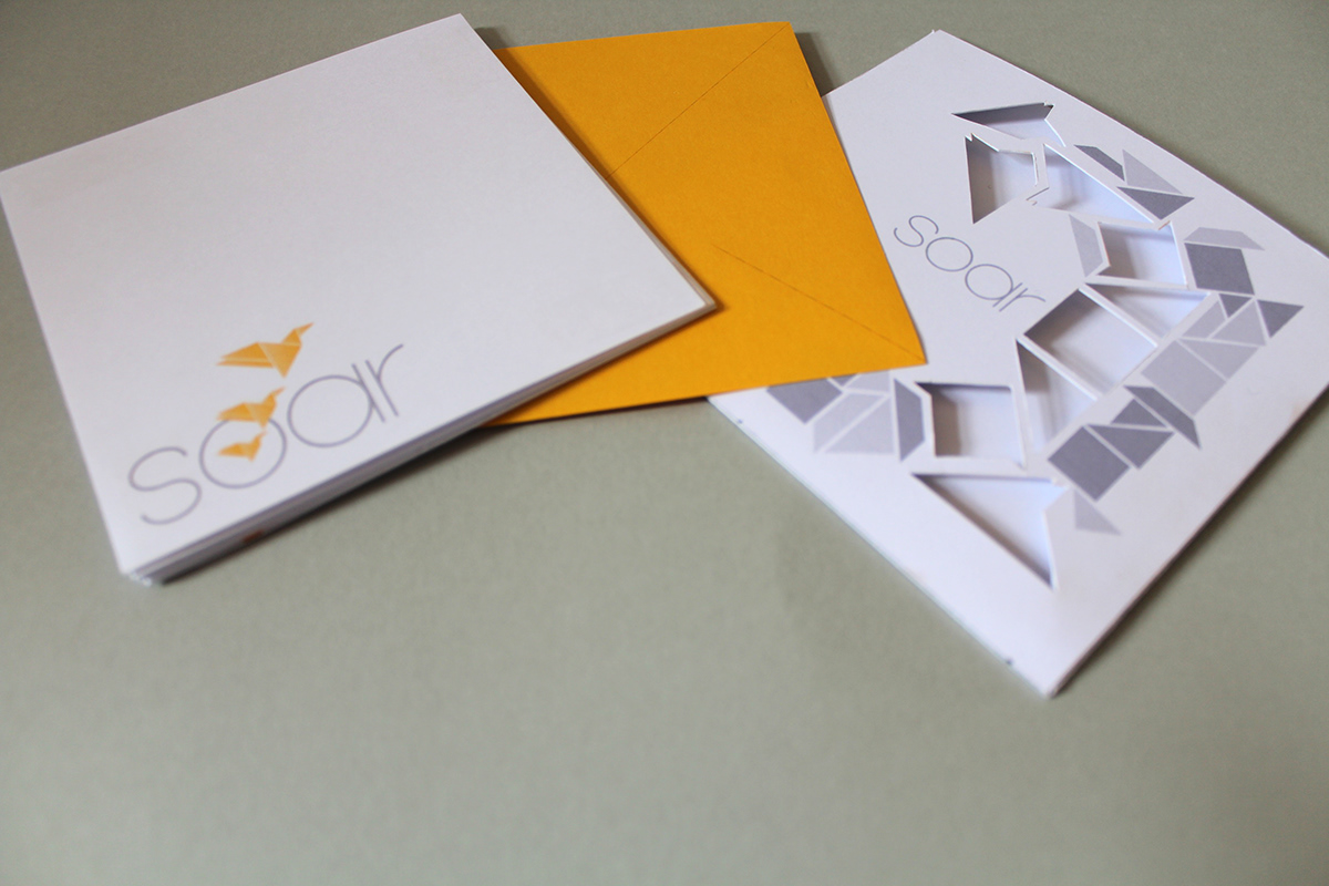 Direct mail stop motion business card origami 
