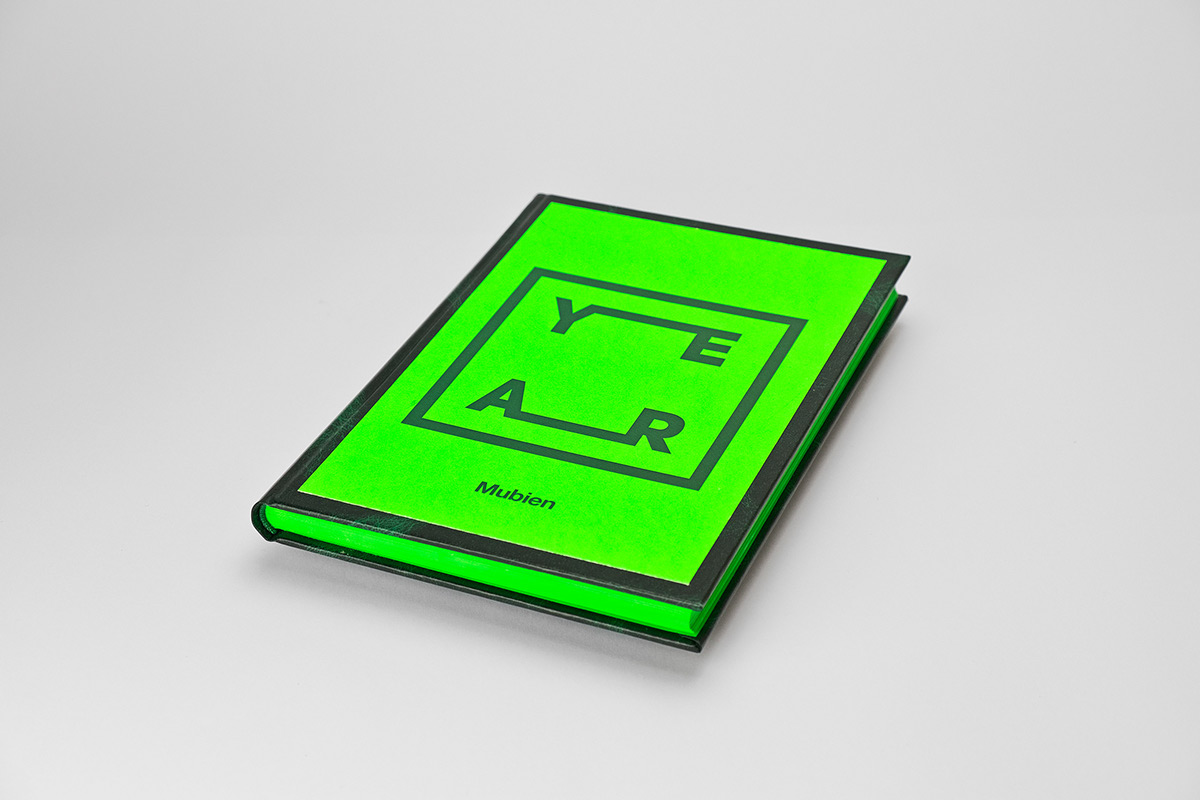 anniversary mubien neon green Bookbinding sketchbook