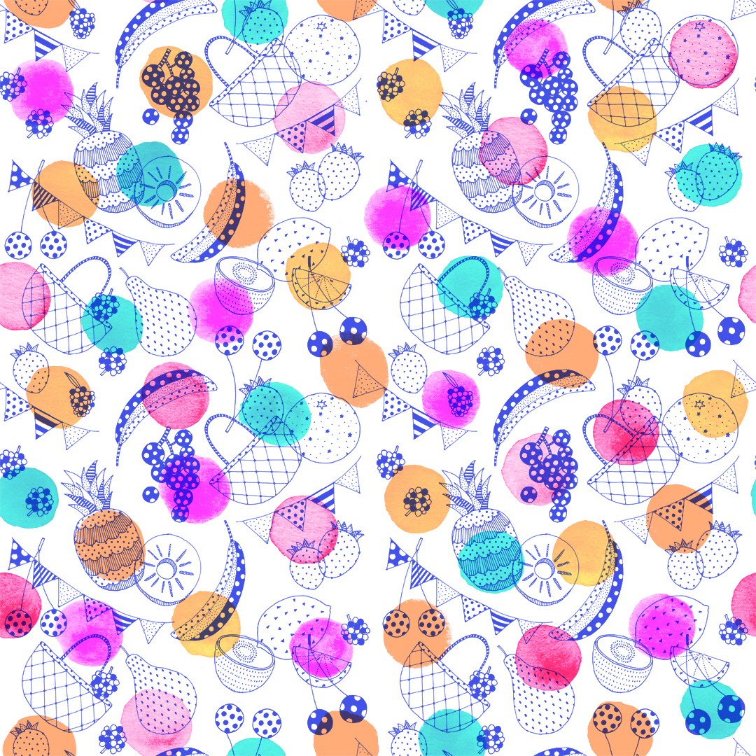 textile pattern dot colorful