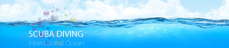Ocean scuba diving blue