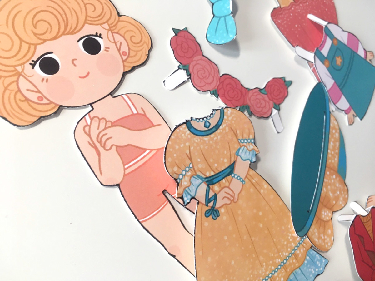 Paper doll project on Behance