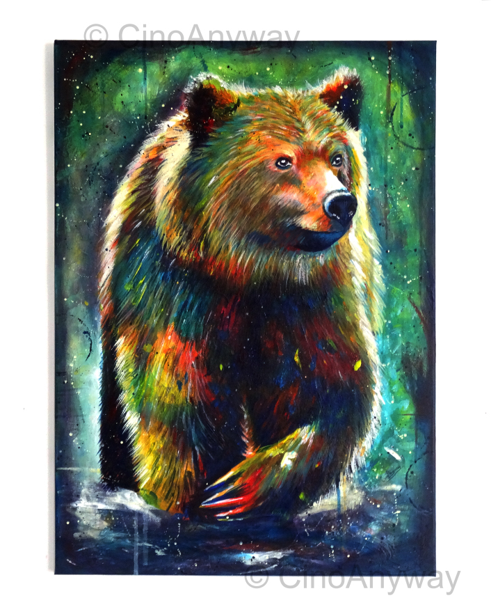 bear painting   animal ours