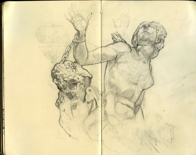 sketch sketchbook Johnny Dombrowski