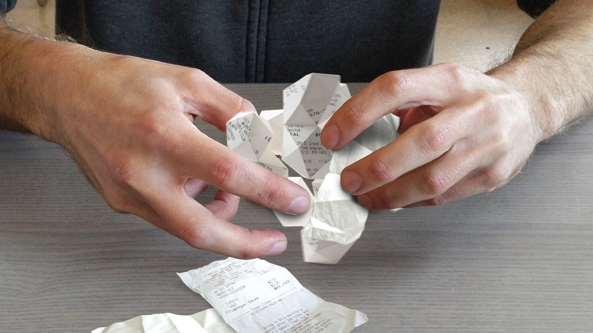 Ben Yonda Chase golden origami  c4d cinema 4d folding paper 3D