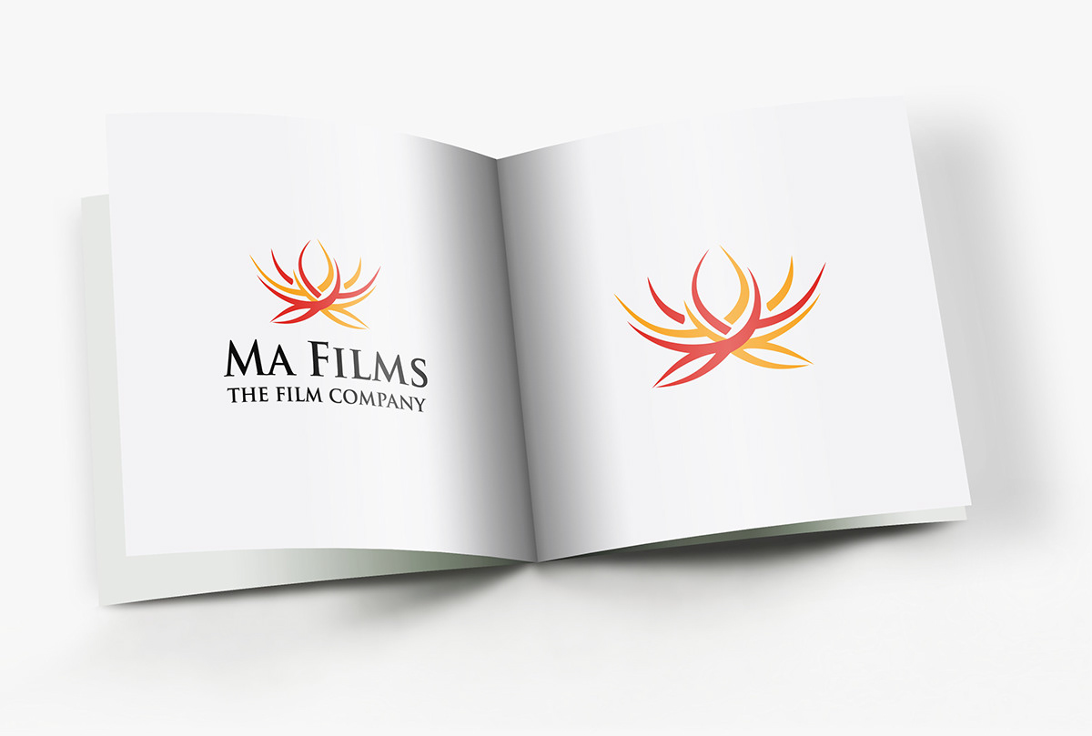 Ma Films Logo Logo Design pattern stationery design merchandising Apparel branding