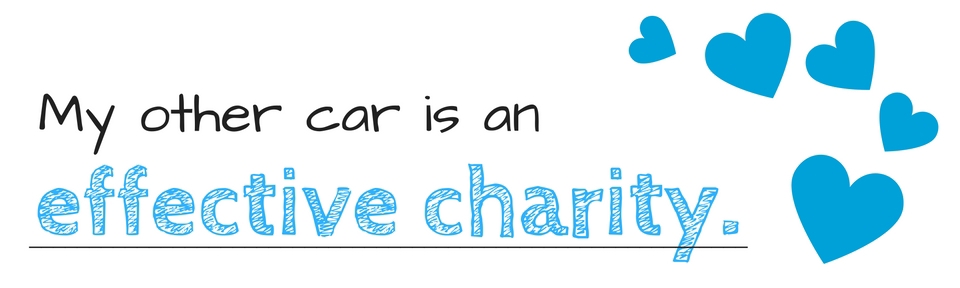 bumper sticker redesign revision charity non-profit effective altruist volunteer
