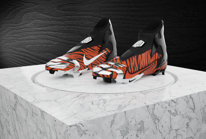 Nike blender american football Injury 3d art Odell Beckham Jr 3d modeling tiger nfl Nike Vapor