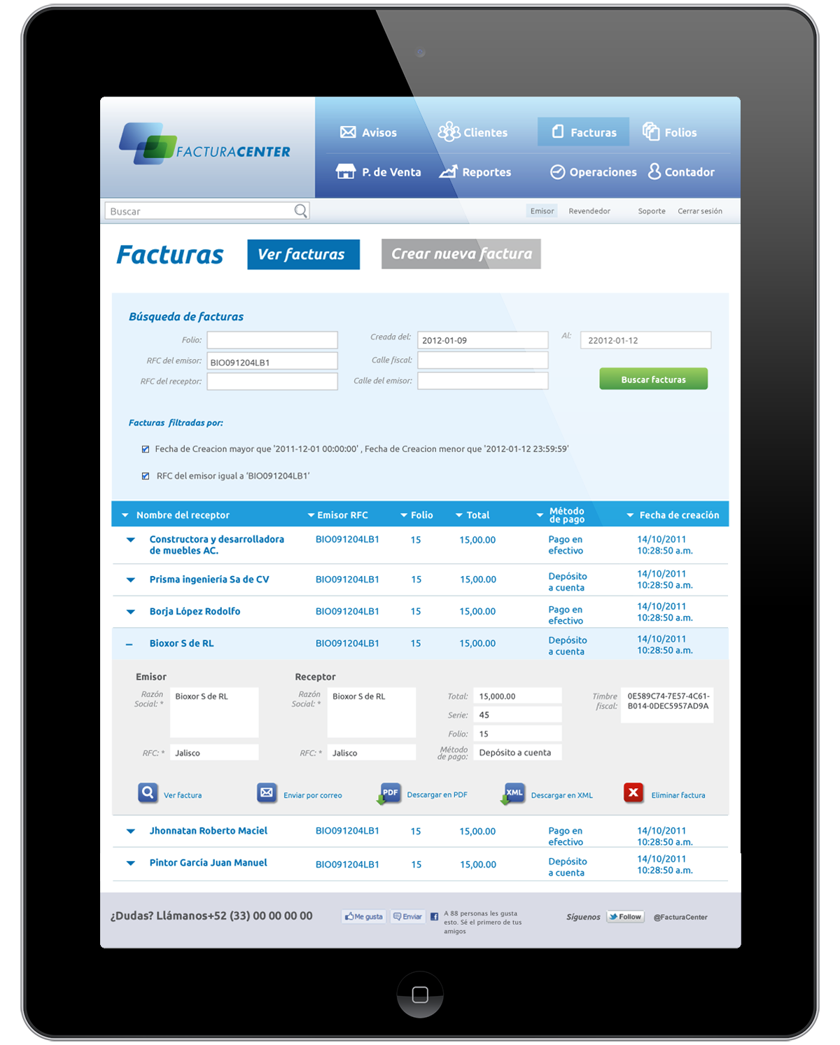 user interface  web application