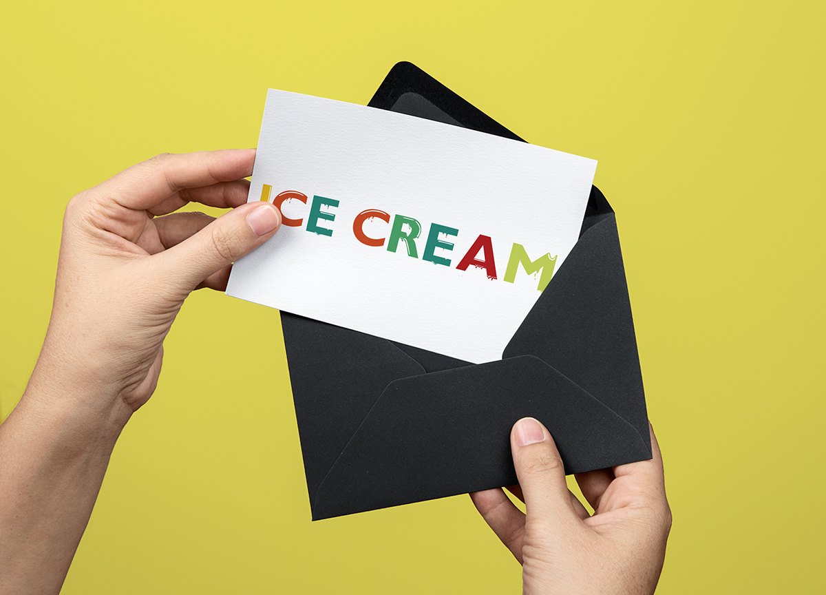 tipografia tipo type design diseño 3D icecream