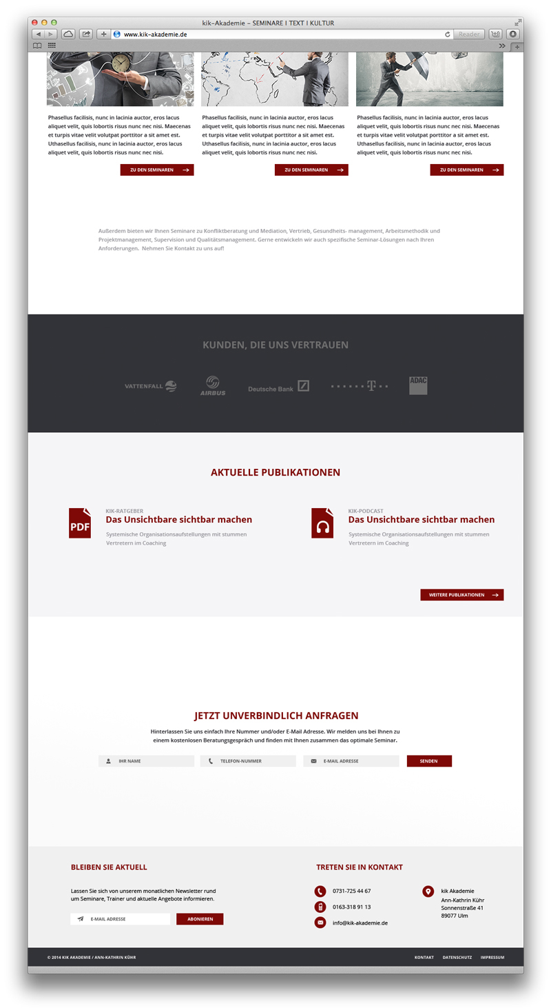 kik kik-Akademie Responsive Responsive webdesign flat design