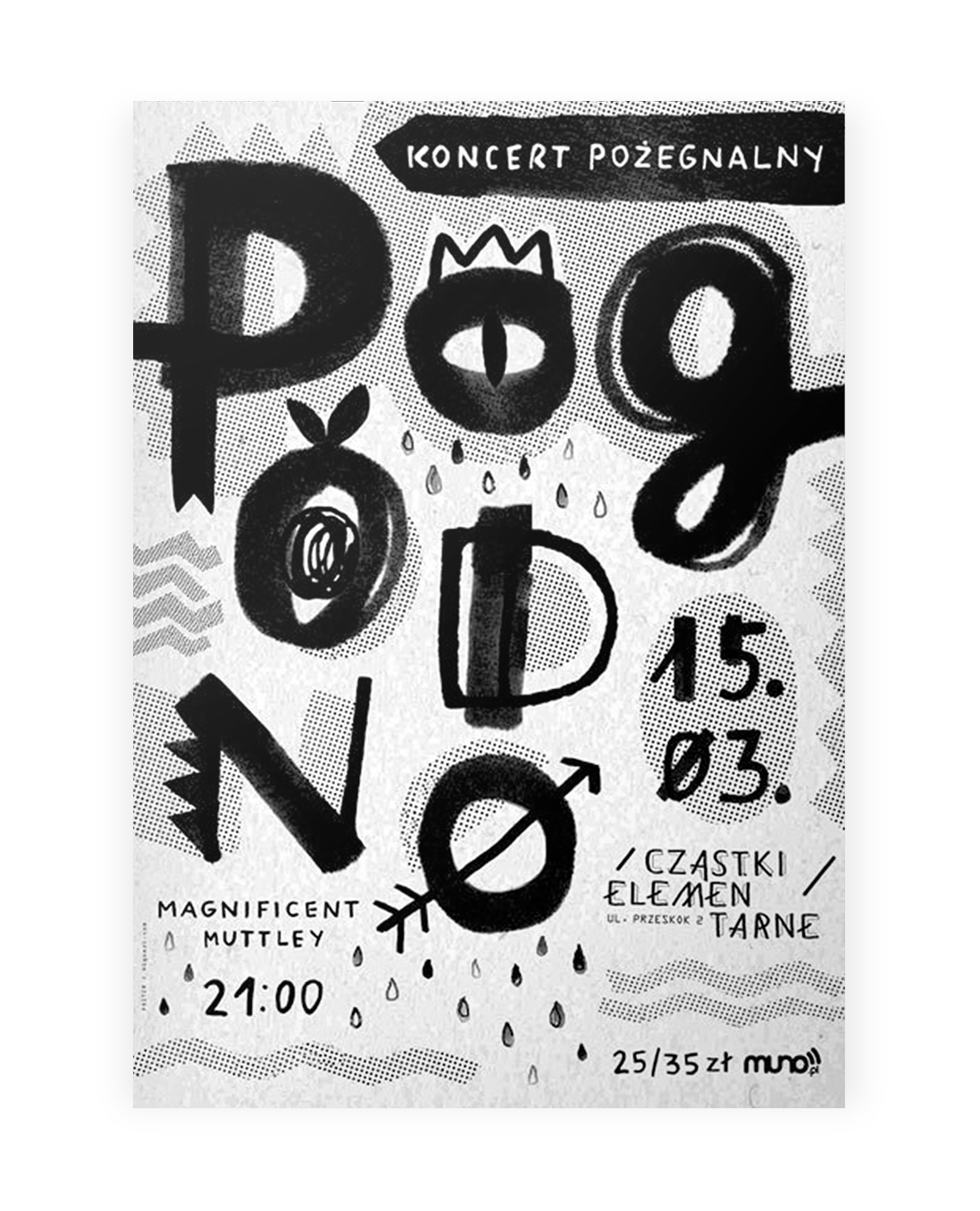 higoszi gosia stolinska  poster wall design club warsaw poland graphic party Event print