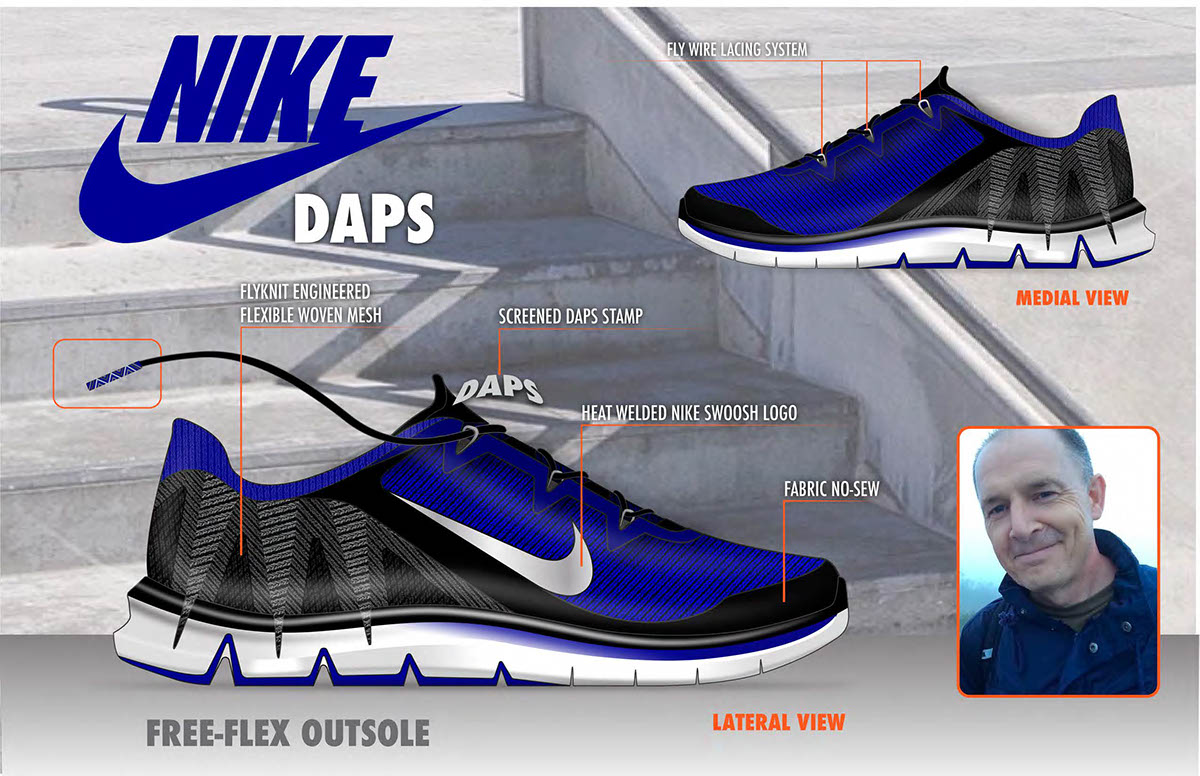 footwear conecpt Selfproject innovation Nike shoes product industrial design  creative Model Making