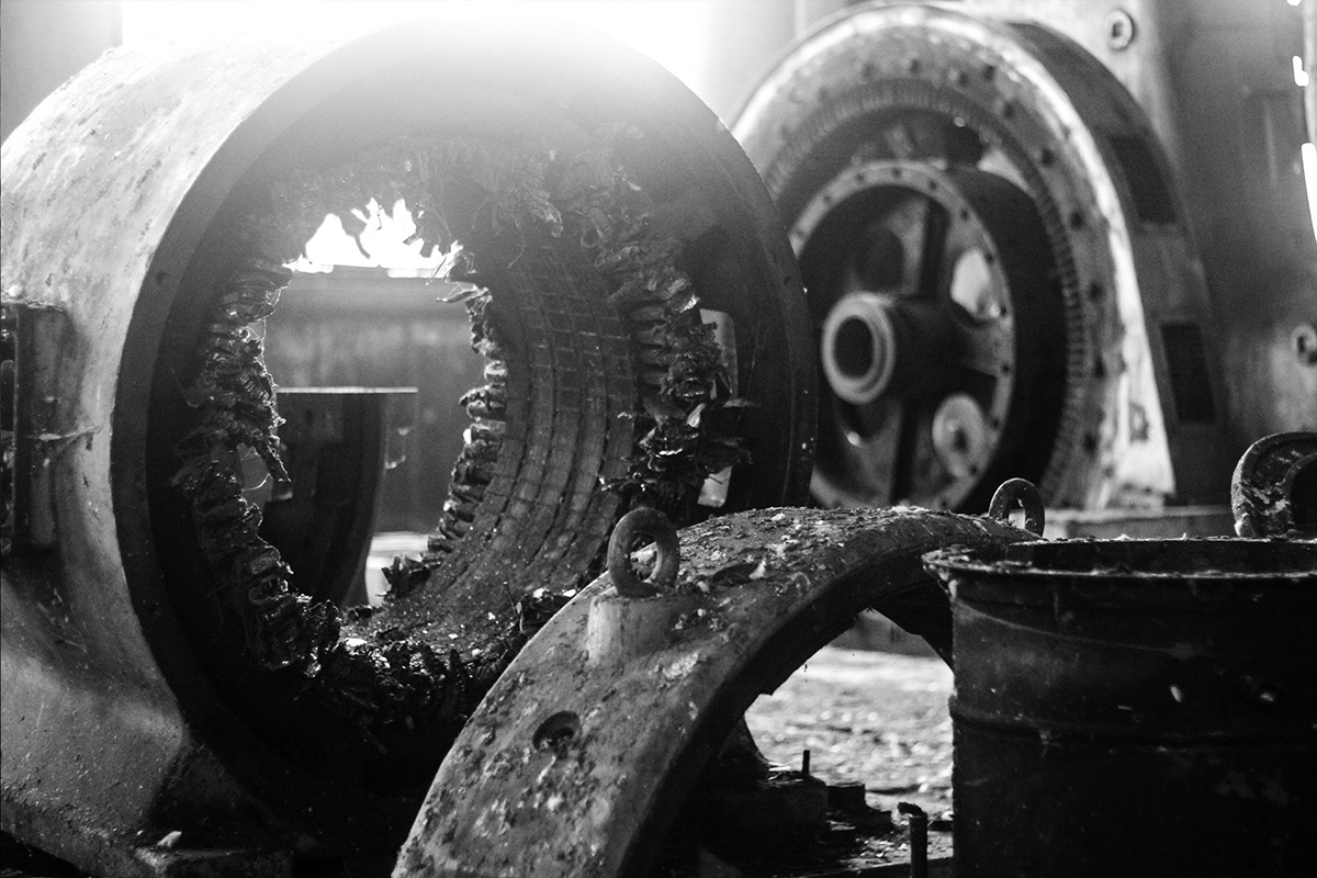 exposition industriel machine metal mine photo Ruine urbex industrial