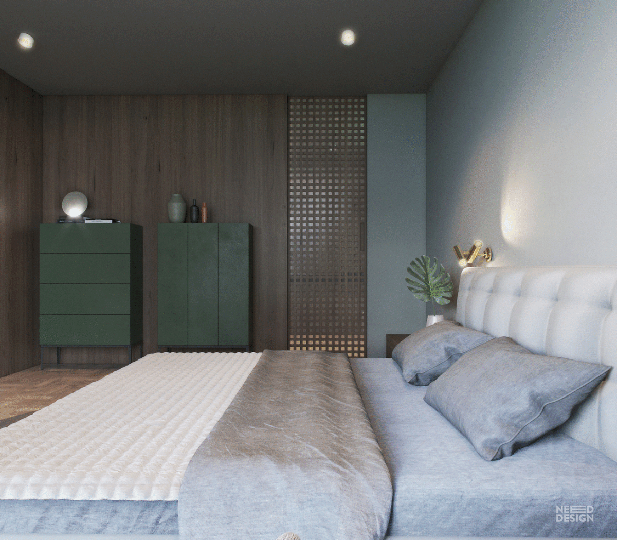 Interior Cottage house livingroom bedroom kitchen Minotti vibia design
