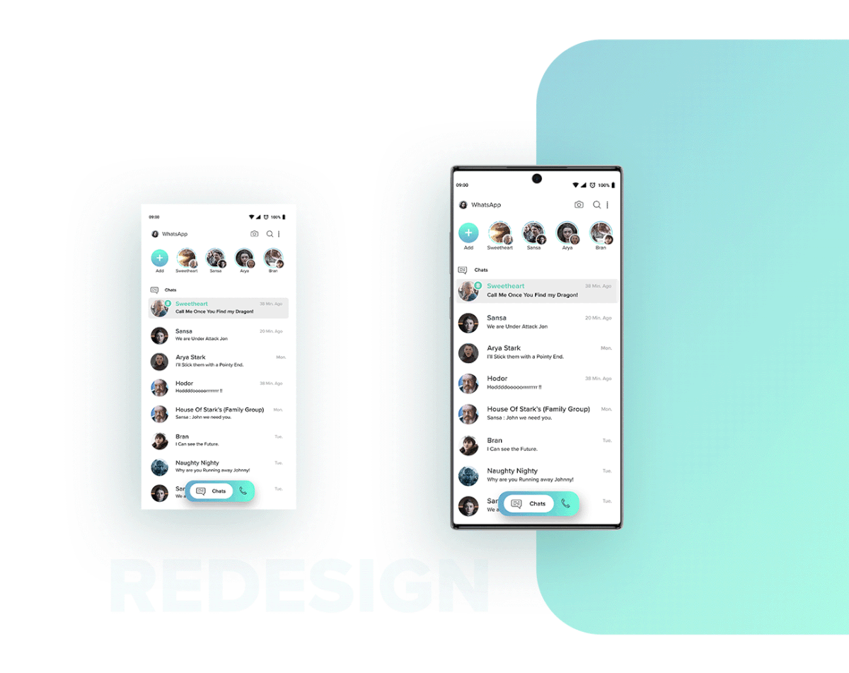 WhatsApp concept ui design app design moderndesign UI/UX NEW DESIGN Logo Design Mobile Application redesign user interface . 