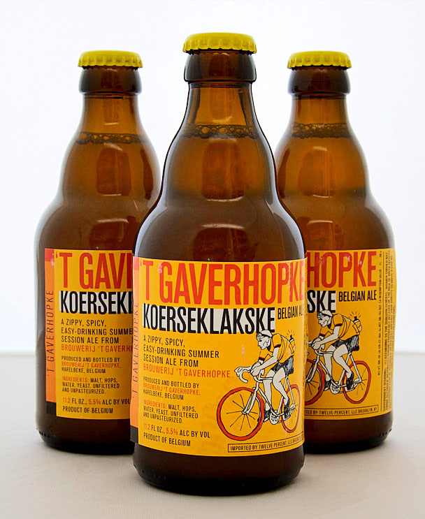 beer Label t' gaverhopke belgian cyclist Bike