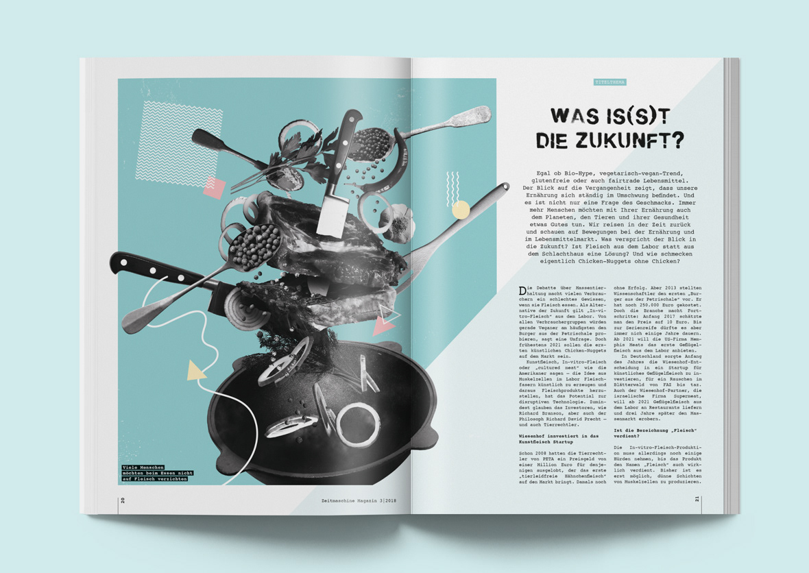 editorial editorial design  Layout magazin punk Memphis Fh Dortmund Fachhochschule Dortmund printdesign typografie