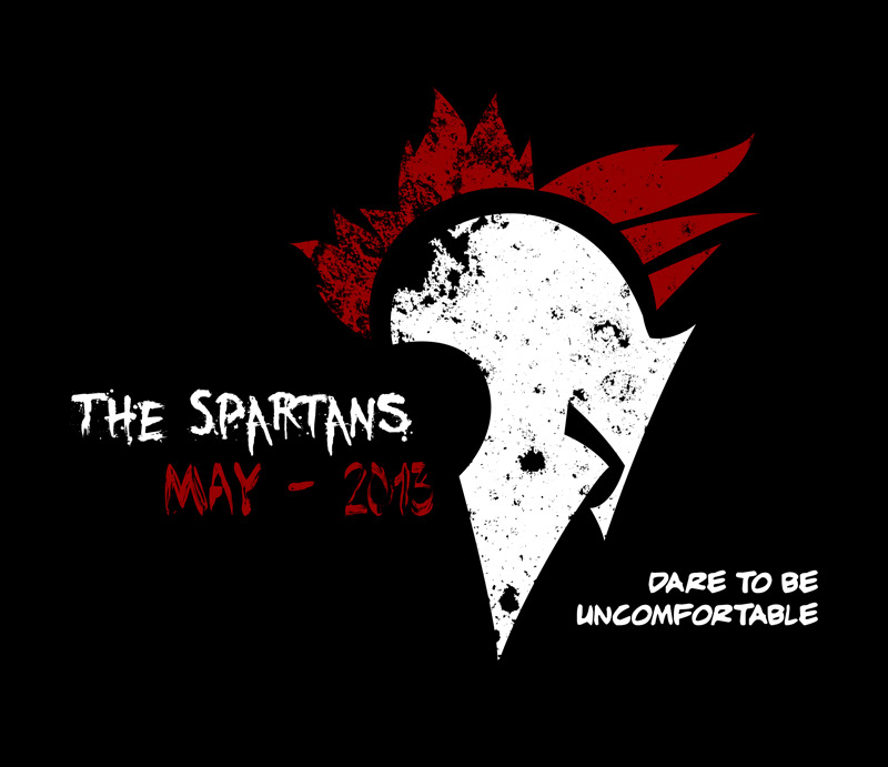 SolarWinds  Spartan Race t-shirt vector graphics gritty