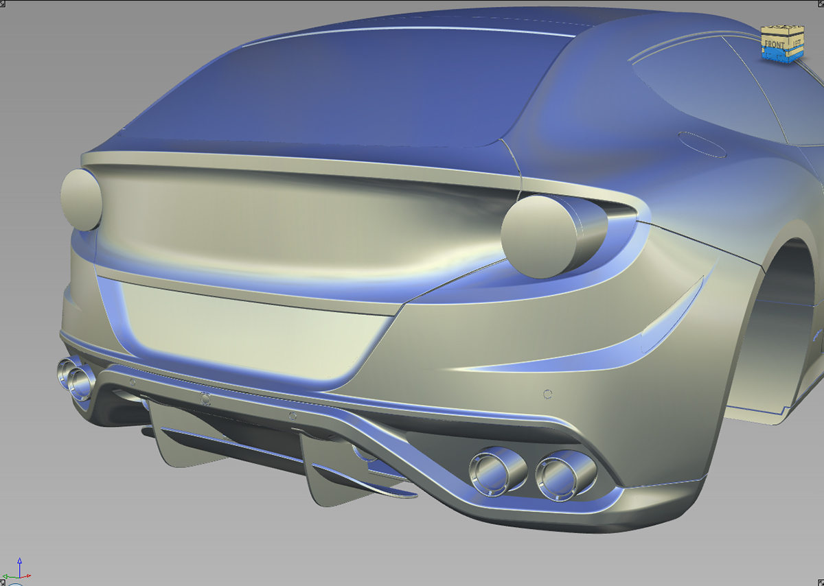 Alias autostudio design 3D car FERRARI ff Classe A Autodesk Nurbs