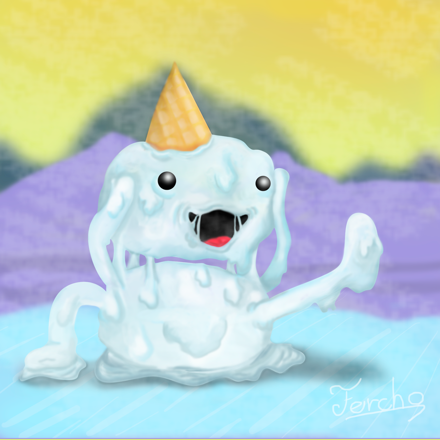 draw Character ice-cream digital frozen