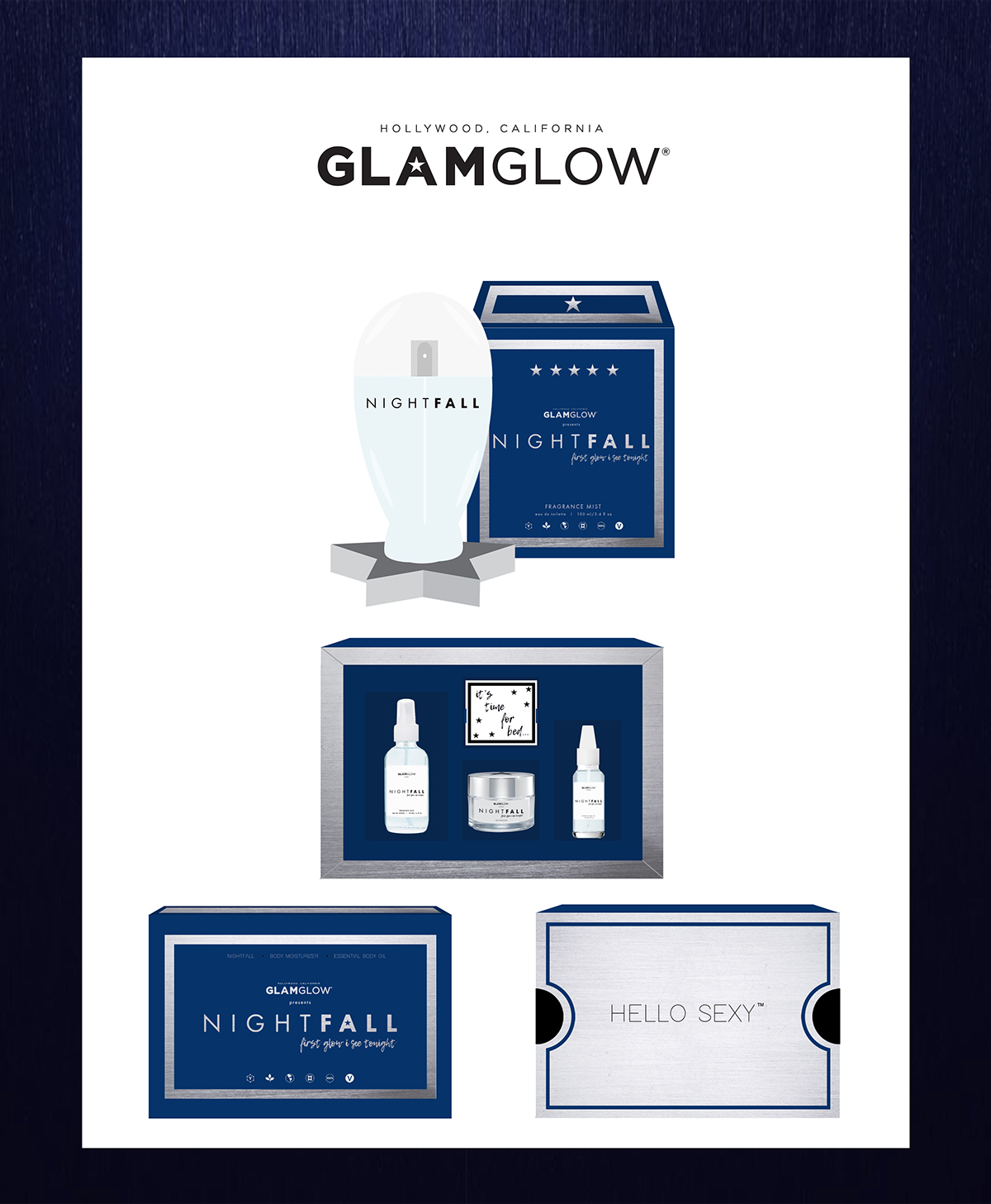 Fragrance product design  glamglow nyc Los Angeles perfume Packaging