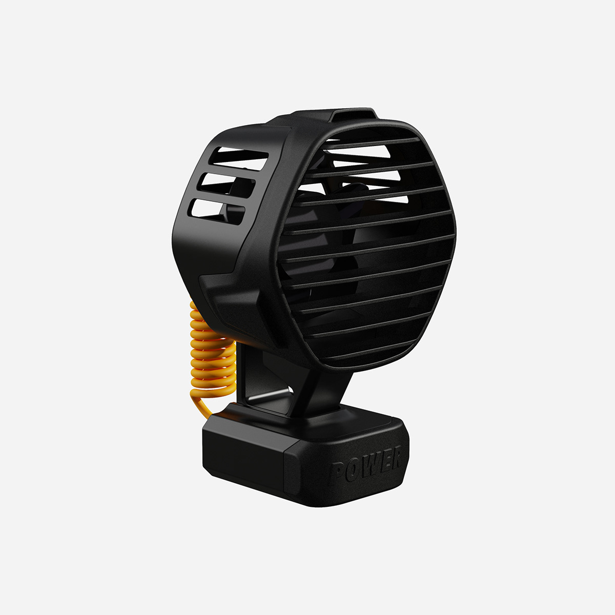 black electric fan Outdoor portable power power bank tool tough
