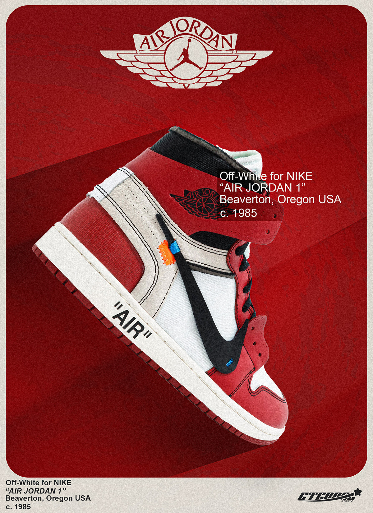 basketball jordan Nike off white poster shoes