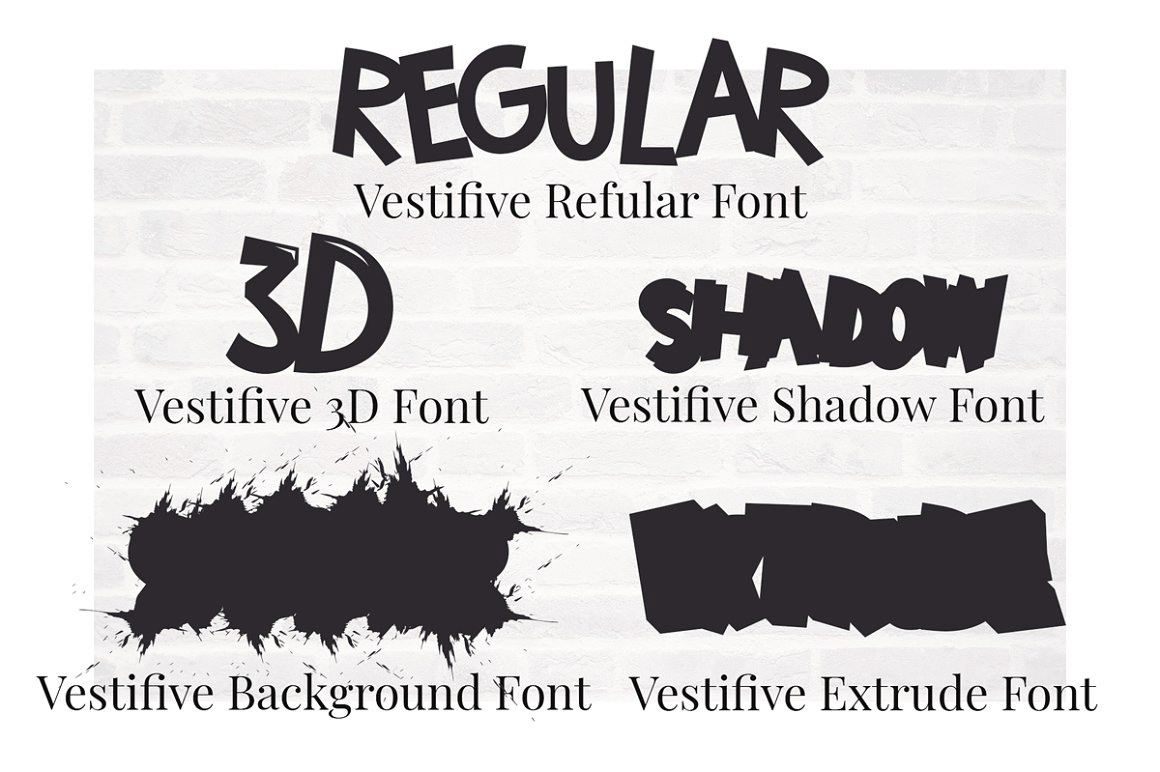 display font Graffiti Fonts sans serif font bold font extrude shadow font extrude font