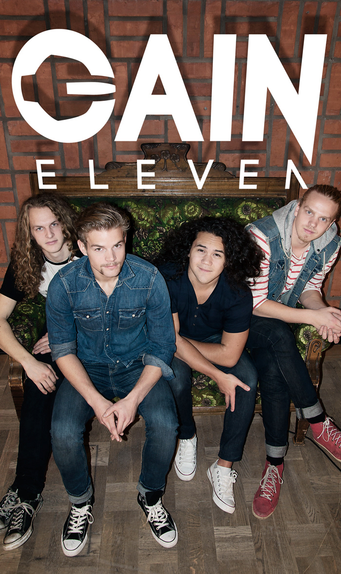 Gain Eleven Hard-rock band poster Logotype ep album cover rock