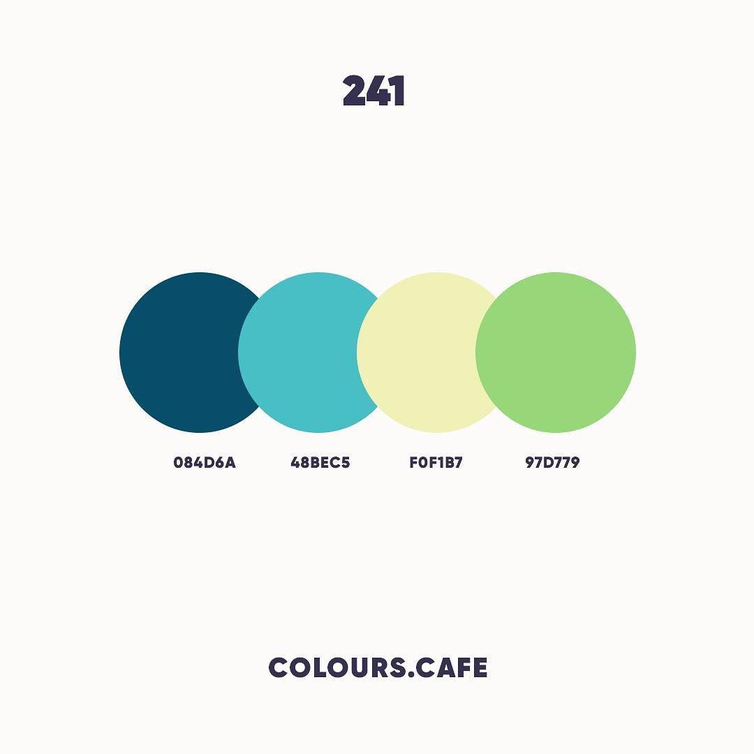 Colours Cafe 241 colour palette