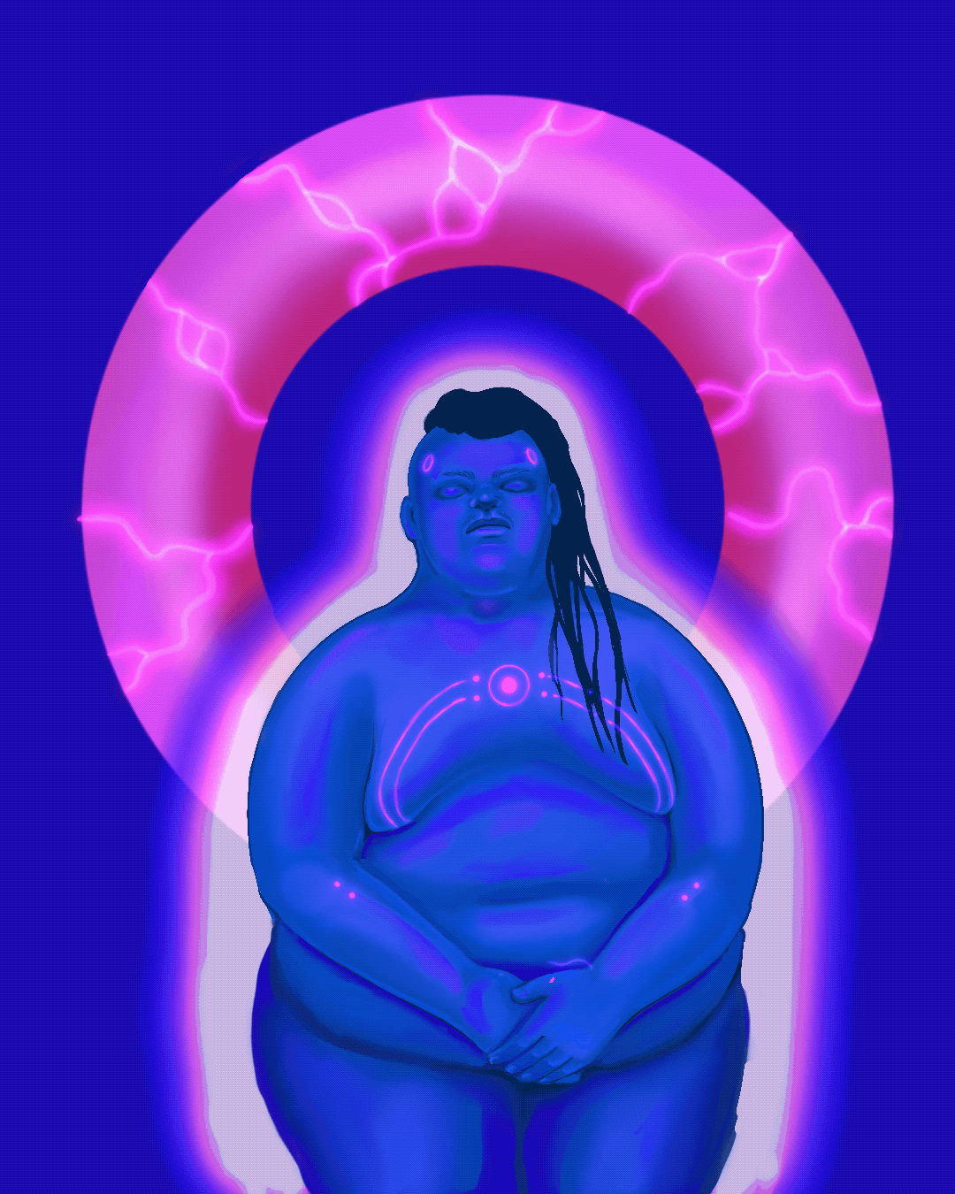 animated gif art digital Fat Art fat futurism gif ILLUSTRATION  LGBT nonbinary queer queer art queer scifi