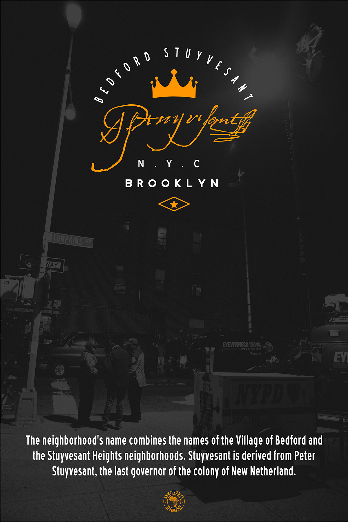 Bed Stuy Bedford Stuyvesant Brooklyn New York nyc poster tompkins