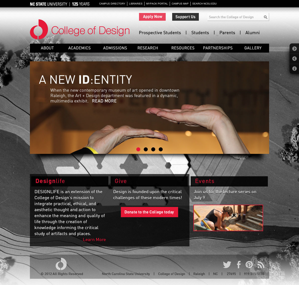 college  design Web direction interaction