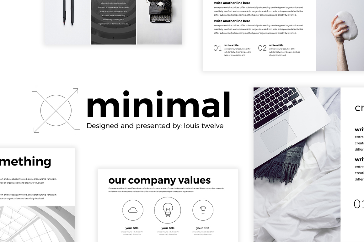 minimalist powerpoint template