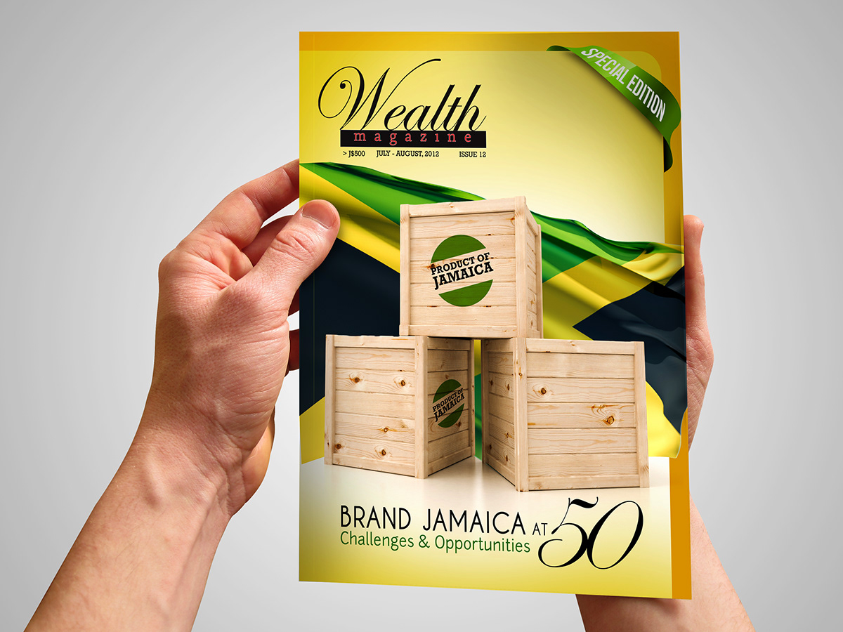 magazine  wealth art direction creative jamaica years Independence motivation inspiration creation Illustrator photoshop InDesign