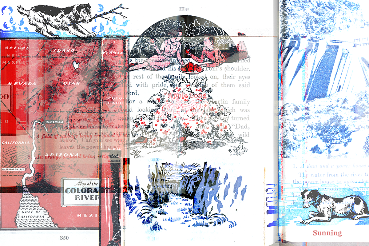 collage graphic design  photomanipulation textbook Beautiful mountains swiss Scandinavia culture juxtaposition