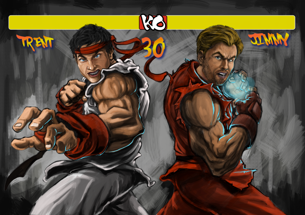 Caricatura Digital - Ryu (street Fighter)